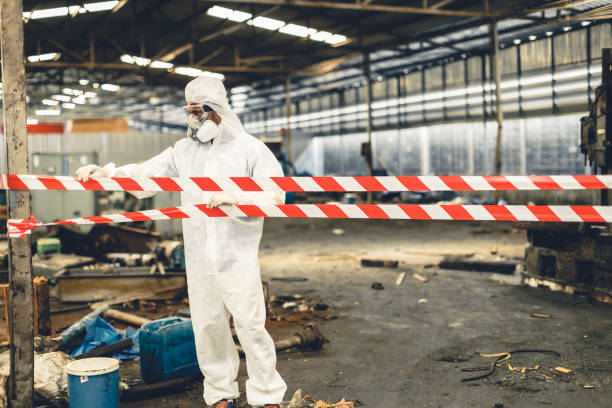 Professional Trauma Scene Cleanup technician working in Twin Peaks, CA